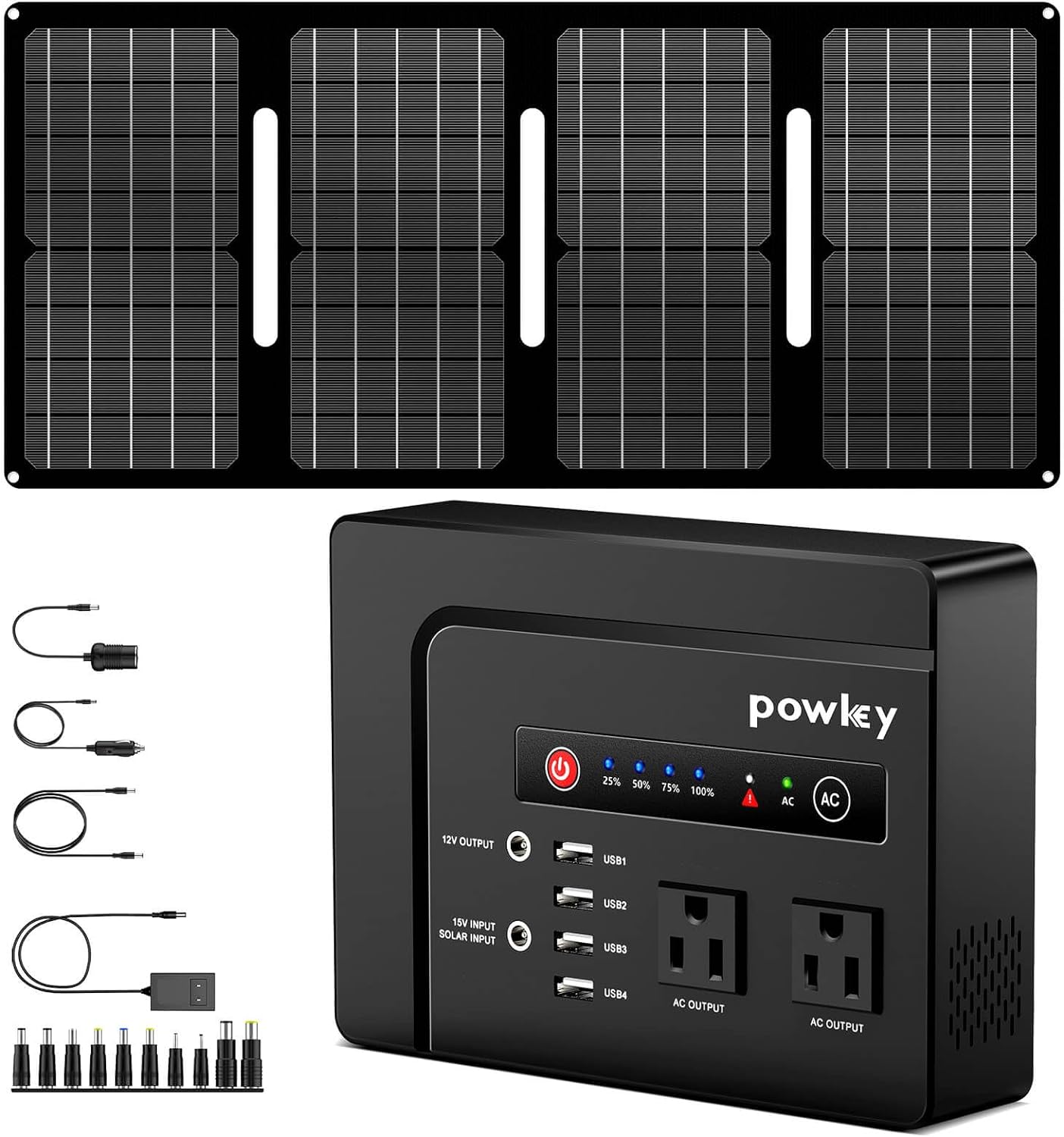 Solar panel and AC power bank