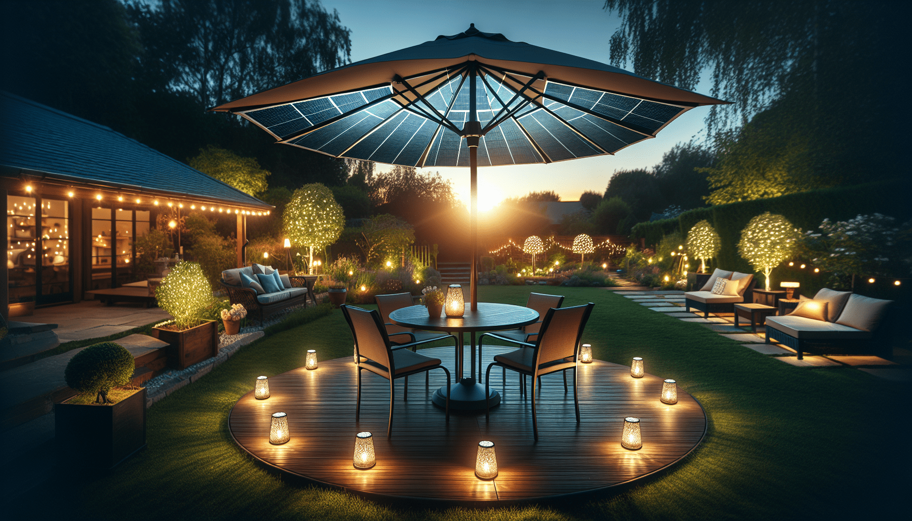 Solar Umbrella Lights